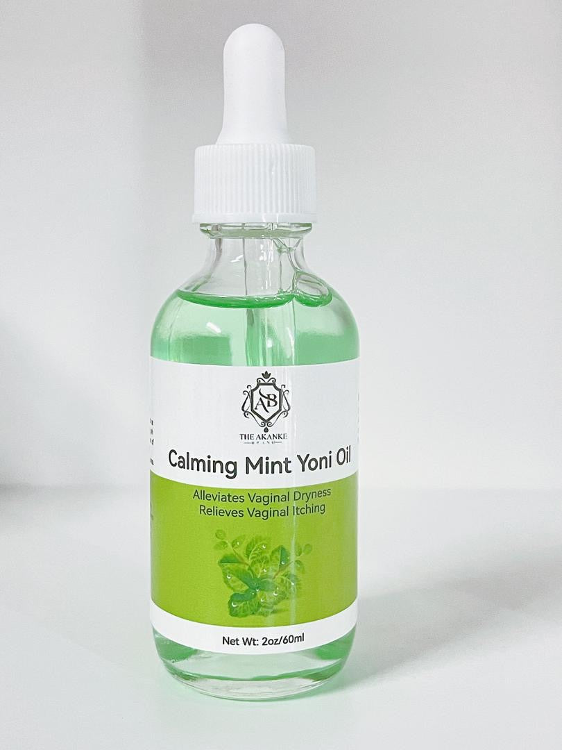 Calming mint yoni intimate oil for women