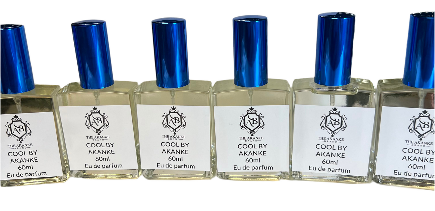 COOL (This Amazing fragrance contains Top Notes of Bergamot and Orange Blossom,Heart Notes of Sage and pepper, base notes include amber, vetiver, and sea moss this fragrance is COOL,Sophisticated and delicious with a long lasting impression.