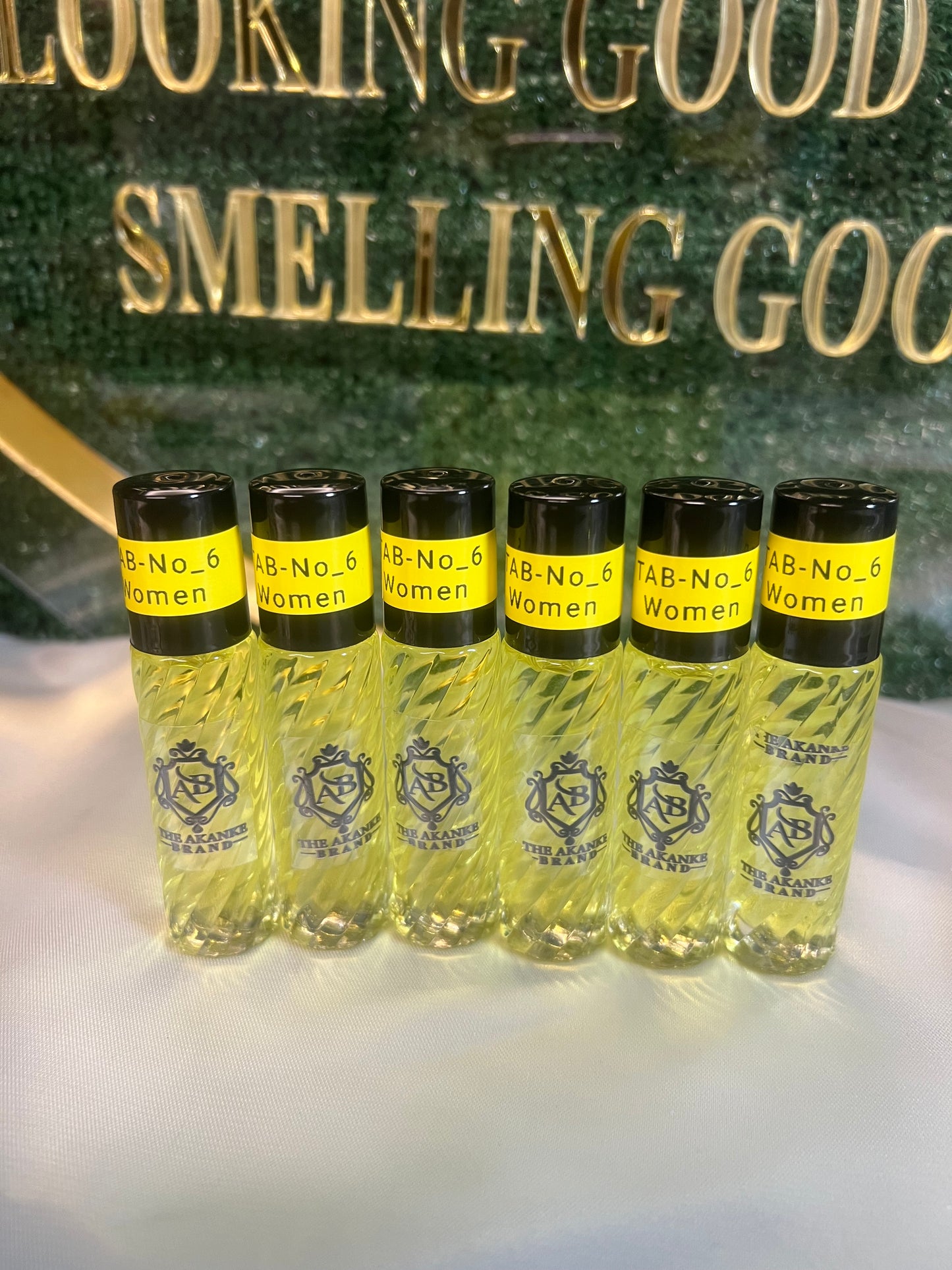 Perfume oil TAB NO_6(women)6pcs 10ml notes of perfume oil heady white tuberose gardenia with banana accord and a touch of muskiness