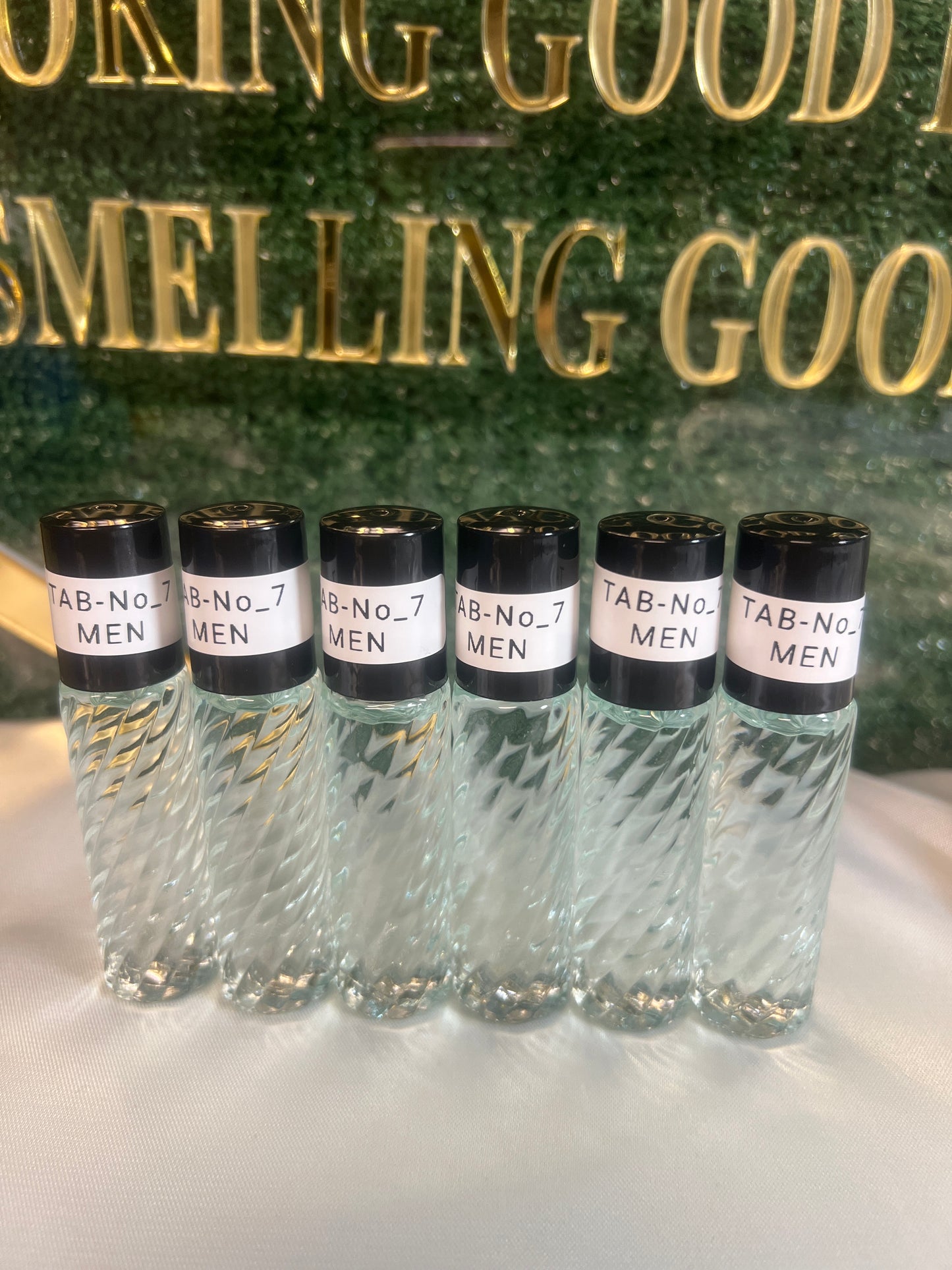 Perfume oil TAB NO7(men)10ml 6pcs mandarin, pink pepper, peach, lilac, geranium, amber and patchouli.