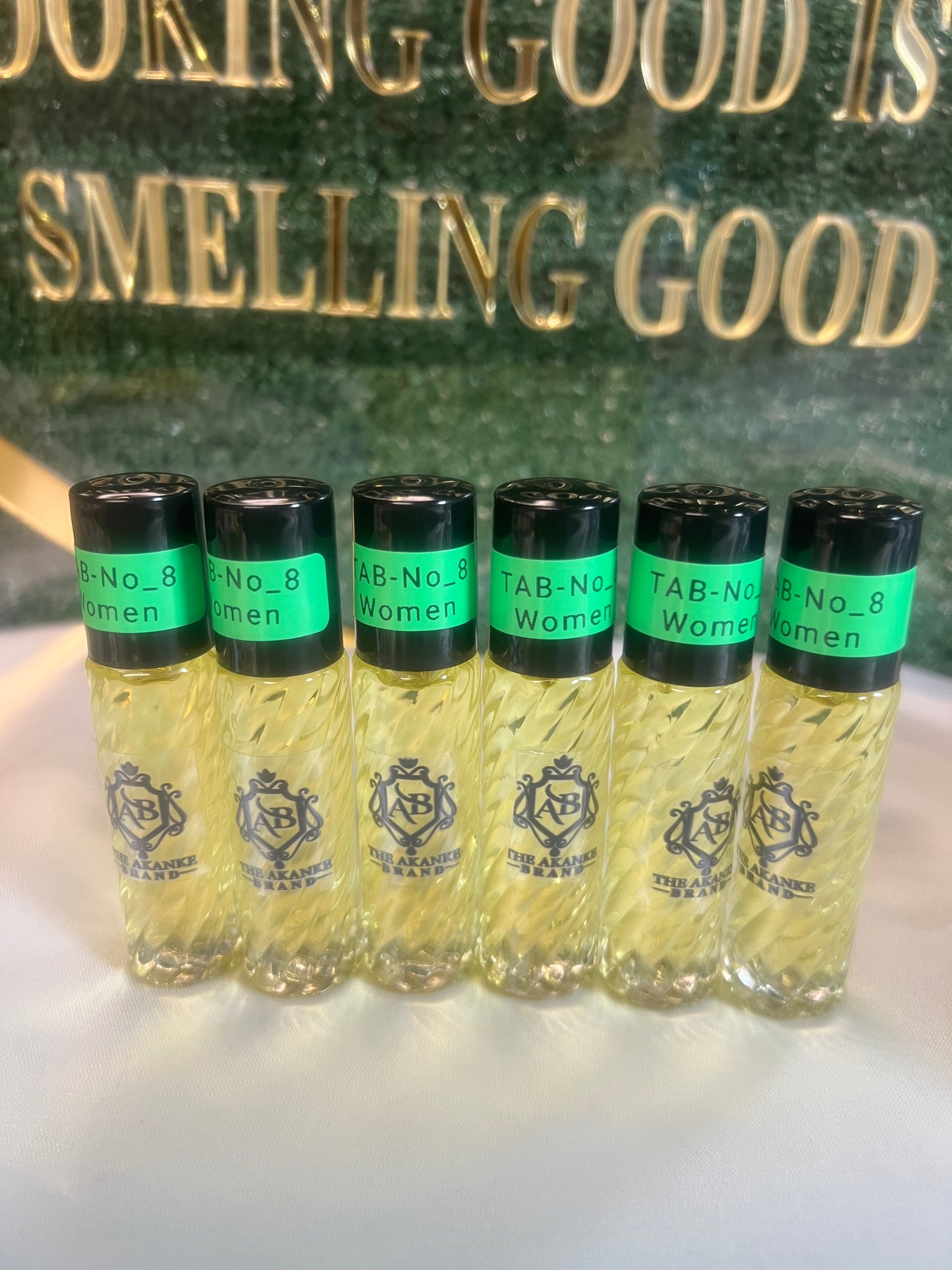 Perfume oil TAB NO_8(women)10ml 6pcs notes of fruity blend of sweet peach black currant,apricot,pear and crispy green apple