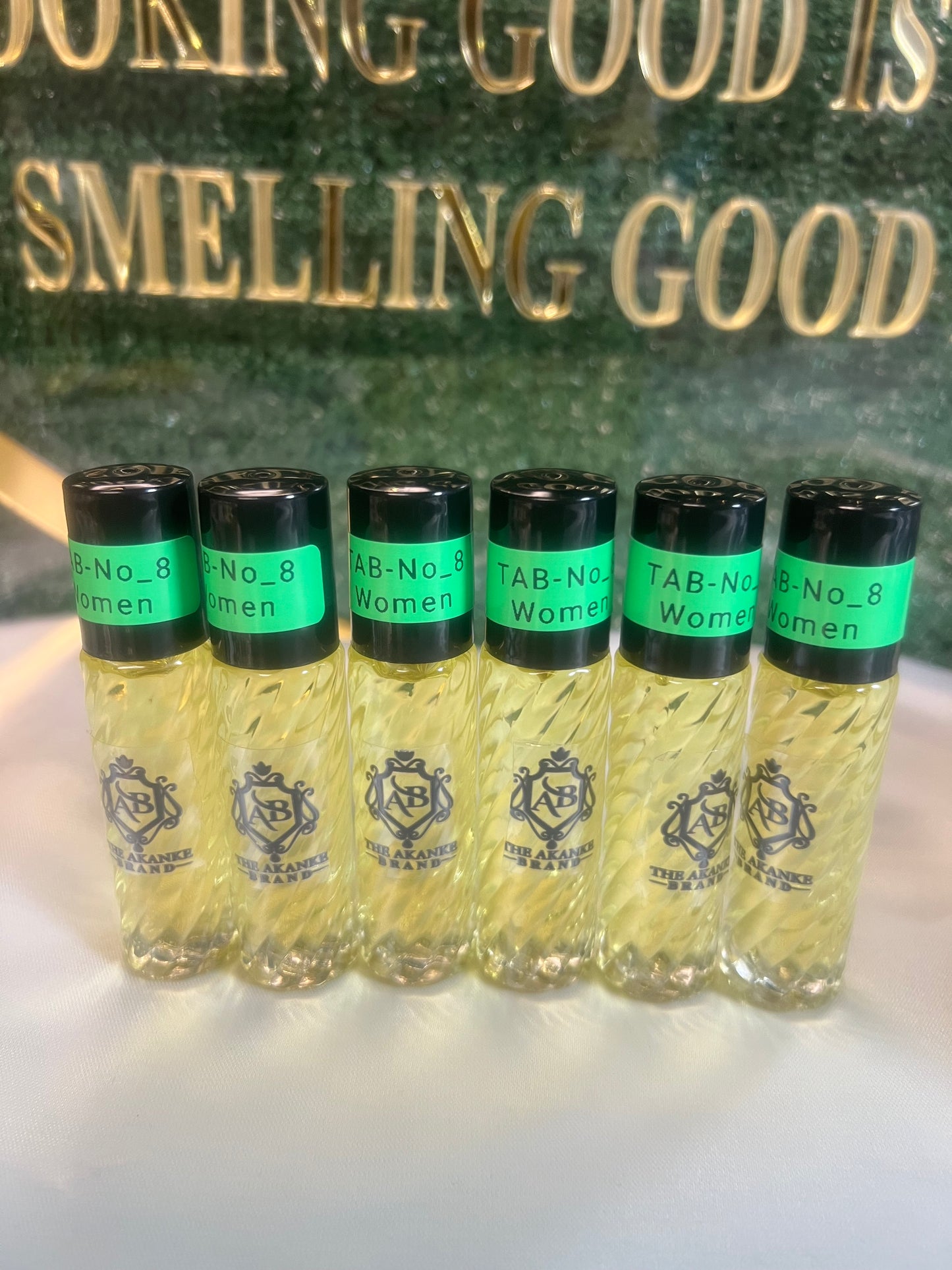 Perfume oil TAB NO_8(women)10ml 6pcs notes of fruity blend of sweet peach black currant,apricot,pear and crispy green apple