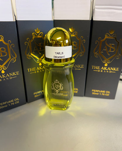 Perfume oil TAB NO_6(women)50ml notes of perfume oil heady white tuberose gardenia with banana accord and a touch of muskiness