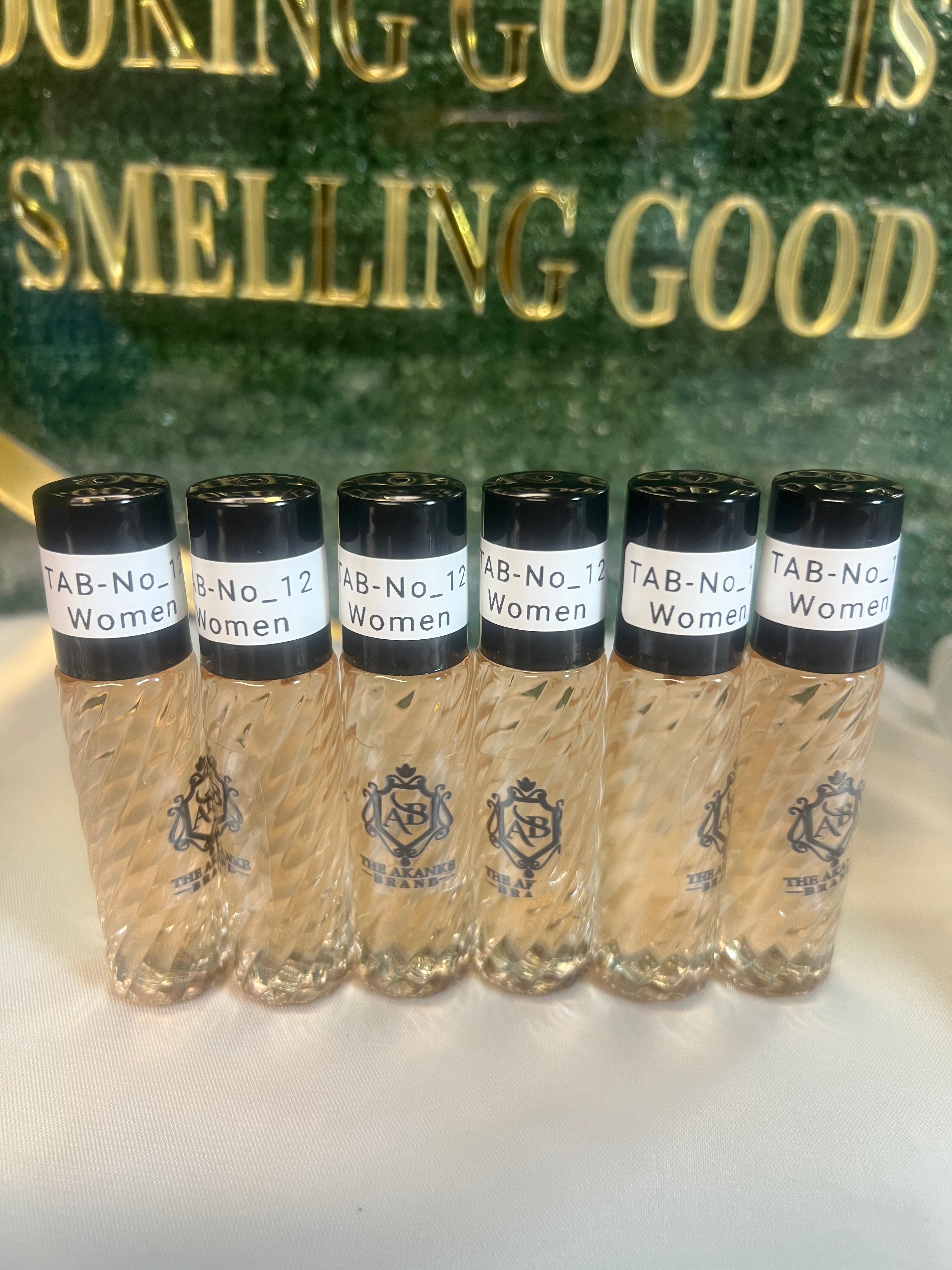 Perfume oil TAB NO 12( women)10ml 6pcs Jasmine, Tuberose, Tonka Bean