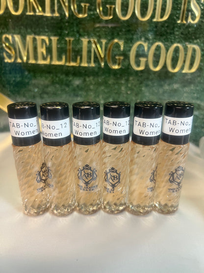 Perfume oil TAB NO 12( women)10ml 6pcs Jasmine, Tuberose, Tonka Bean