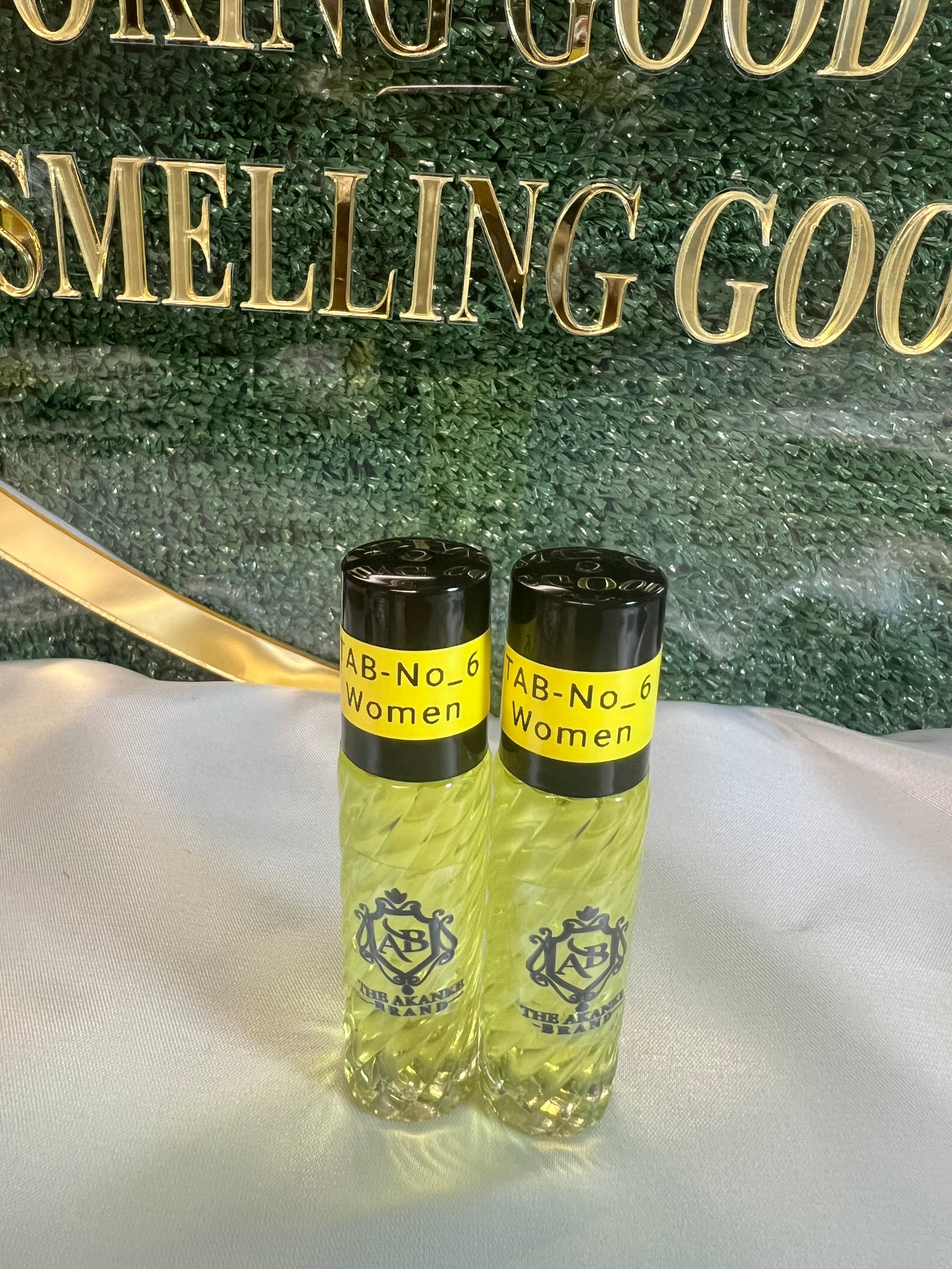 Perfume oil TAB NO_6(women)10ml 2pcs notes of perfume oil heady white tuberose gardenia with banana accord and a touch of muskiness