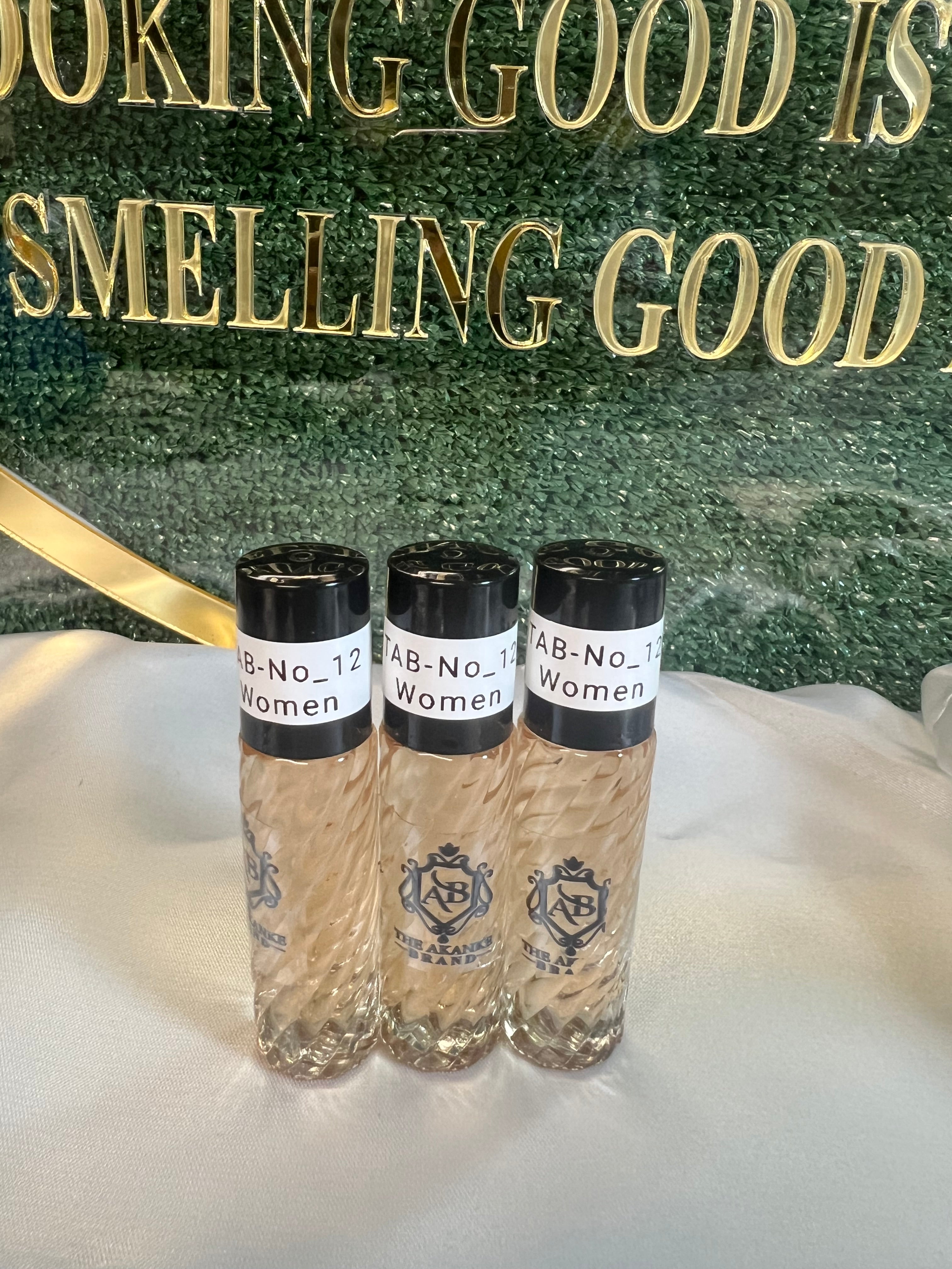 Perfume oil TAB NO 12( women)10ml 3pcs Jasmine, Tuberose, Tonka Bean
