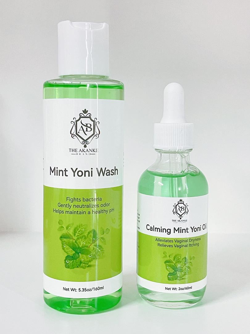 Yoni mint intimate wash and oil for women