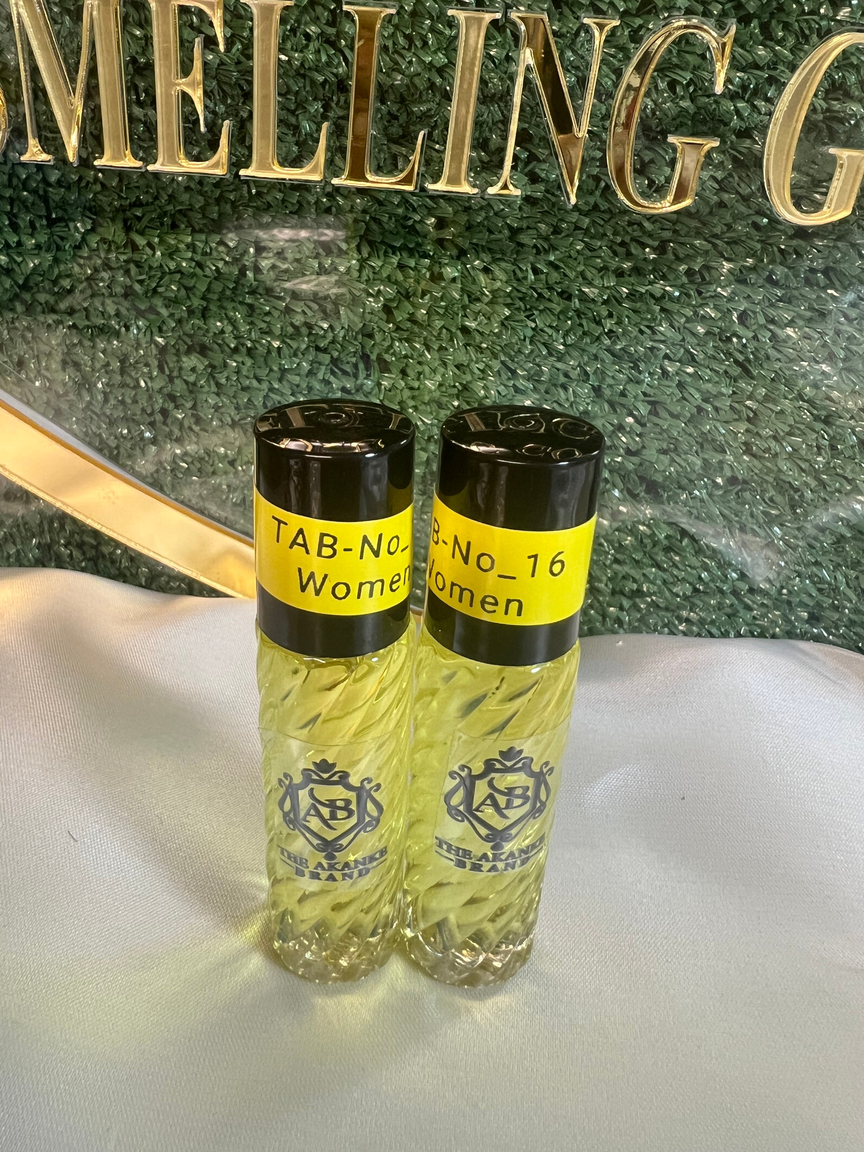 Perfume oil TAB NO_16(women)10ml 2pcs  notes of smooth vanilla,Sweet, woody, or smoky