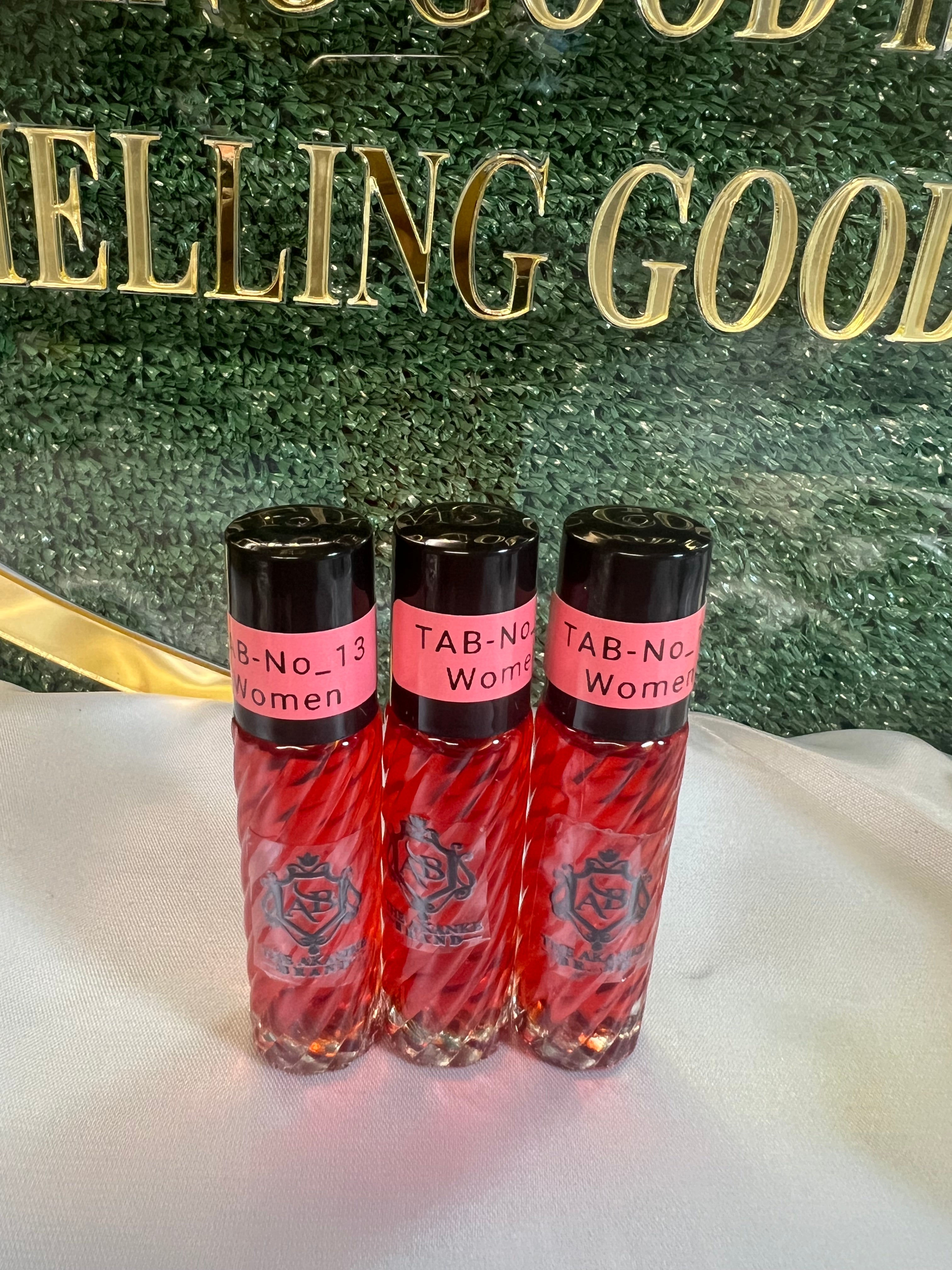 Perfume oil TAB 13(women)10ml 3pcs  A wonderful exotic blend of raspberry, cantaloupe, and watermelon with a twist of jasmine and violet, and a hint of grapefruit and kumquat.