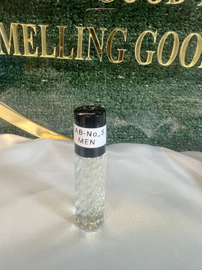 Perfume oil TAB NO5(men)10ml top notes of orange blossom and bergamot, middle notes of cedar, sage, and pepper, and base notes of sea moss, amber, and vetiver