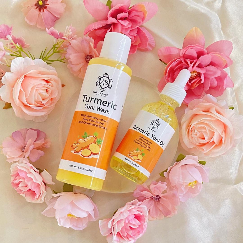 Yoni turmeric intimate wash and oil for women