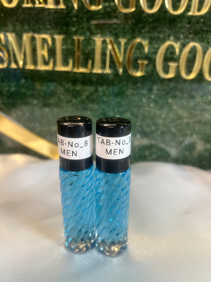 Perfume oil TAB NO8(men)10ml 2pcs casual and breezy, sparkling fruity-floral scent