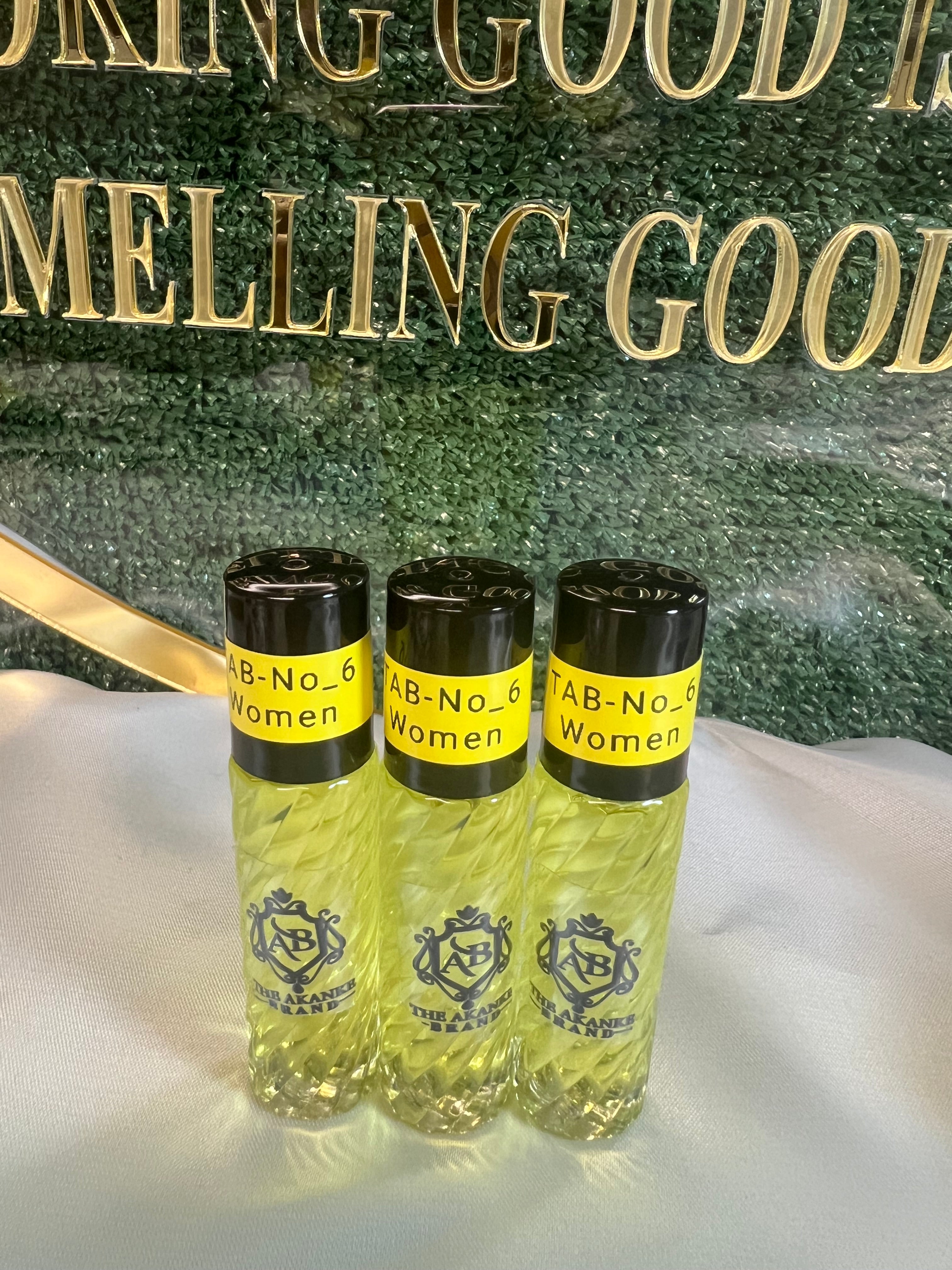 Perfume oil TAB NO_6(women)10ml 3pcs notes of perfume oil heady white tuberose gardenia with banana accord and a touch of muskiness