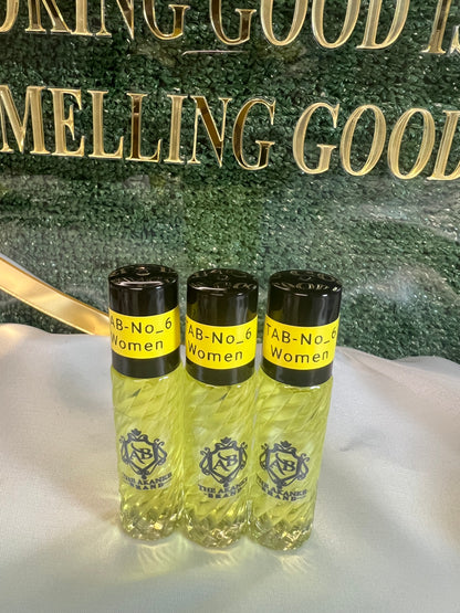 Perfume oil TAB NO_6(women)10ml 3pcs notes of perfume oil heady white tuberose gardenia with banana accord and a touch of muskiness