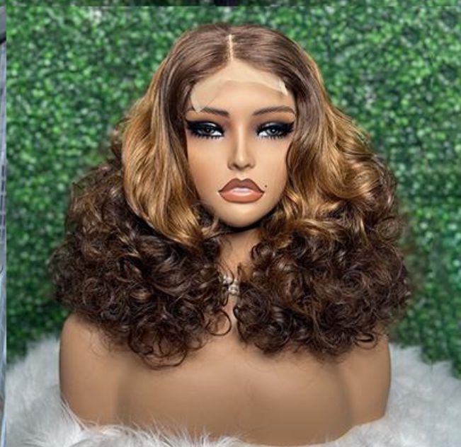 💯human hair curls 16inch