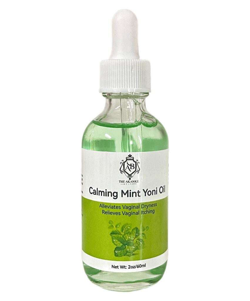 Calming mint yoni intimate oil for women