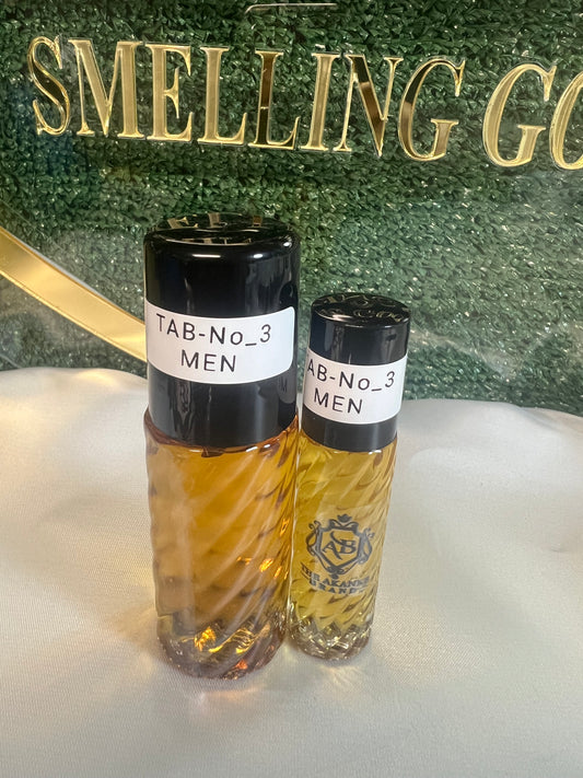 Perfume oil TAB NO3(men)25ml+10ml notes of vetiver, pink pepper, amber, patchouli, teak and vanilla