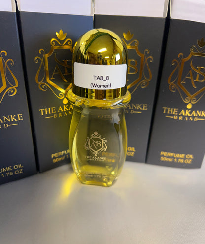 Perfume oil TAB NO_8(women)50ml notes of fruity blend of sweet peach black currant,apricot,pear and crispy green apple