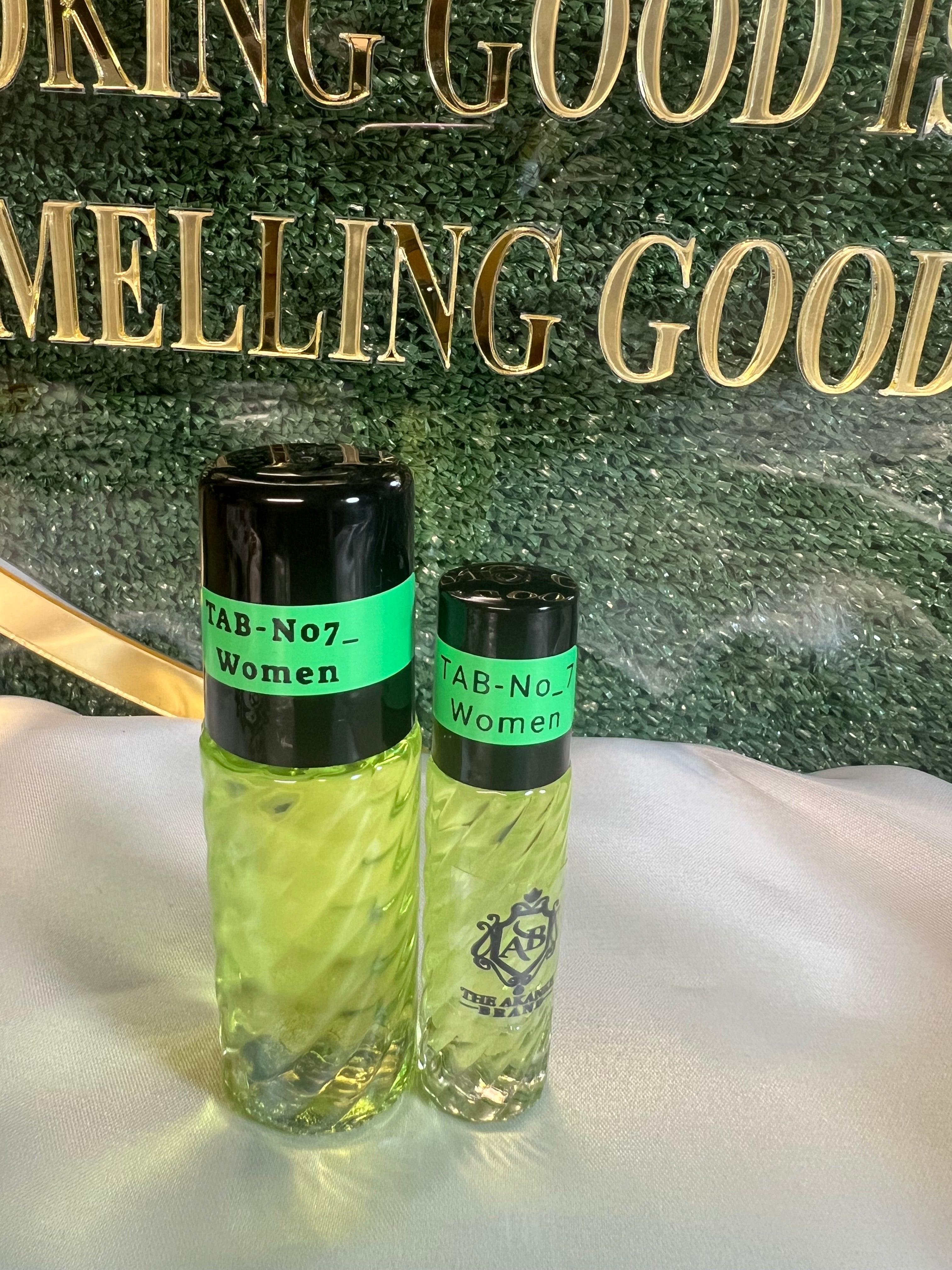 Perfume oil TAB NO 7(women)25ml+10ml this fragrance oil is described as sophisticated with notes of peach, apricot, sandalwood, cedar, amber, and musk