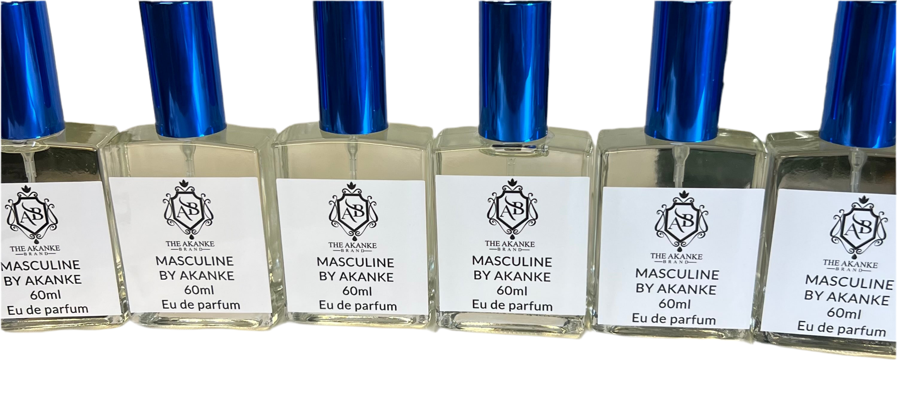 MASCULINE (This scent contains citrusy opening with notes of lemon, bergamot, and pink pepper, balanced by a heart of pineapple, jasmine, and patchouli, and a woody base of birch, oakmoss, and musk. MASCULINE BY AKANKE