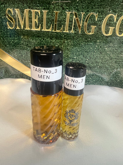 Perfume oil TAB NO3(men)25ml+10ml notes of vetiver, pink pepper, amber, patchouli, teak and vanilla