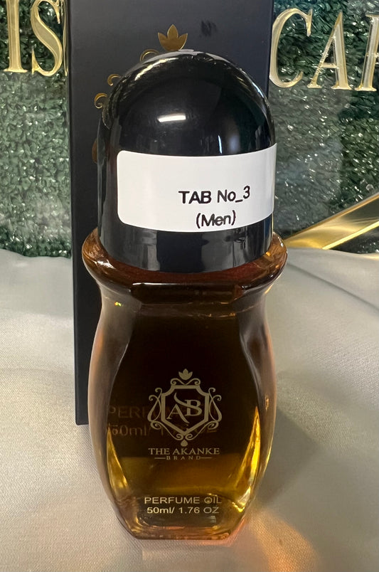 Perfume oil TAB NO 3(men)60ml notes of vetiver, pink pepper, amber, patchouli, teak and vanilla
