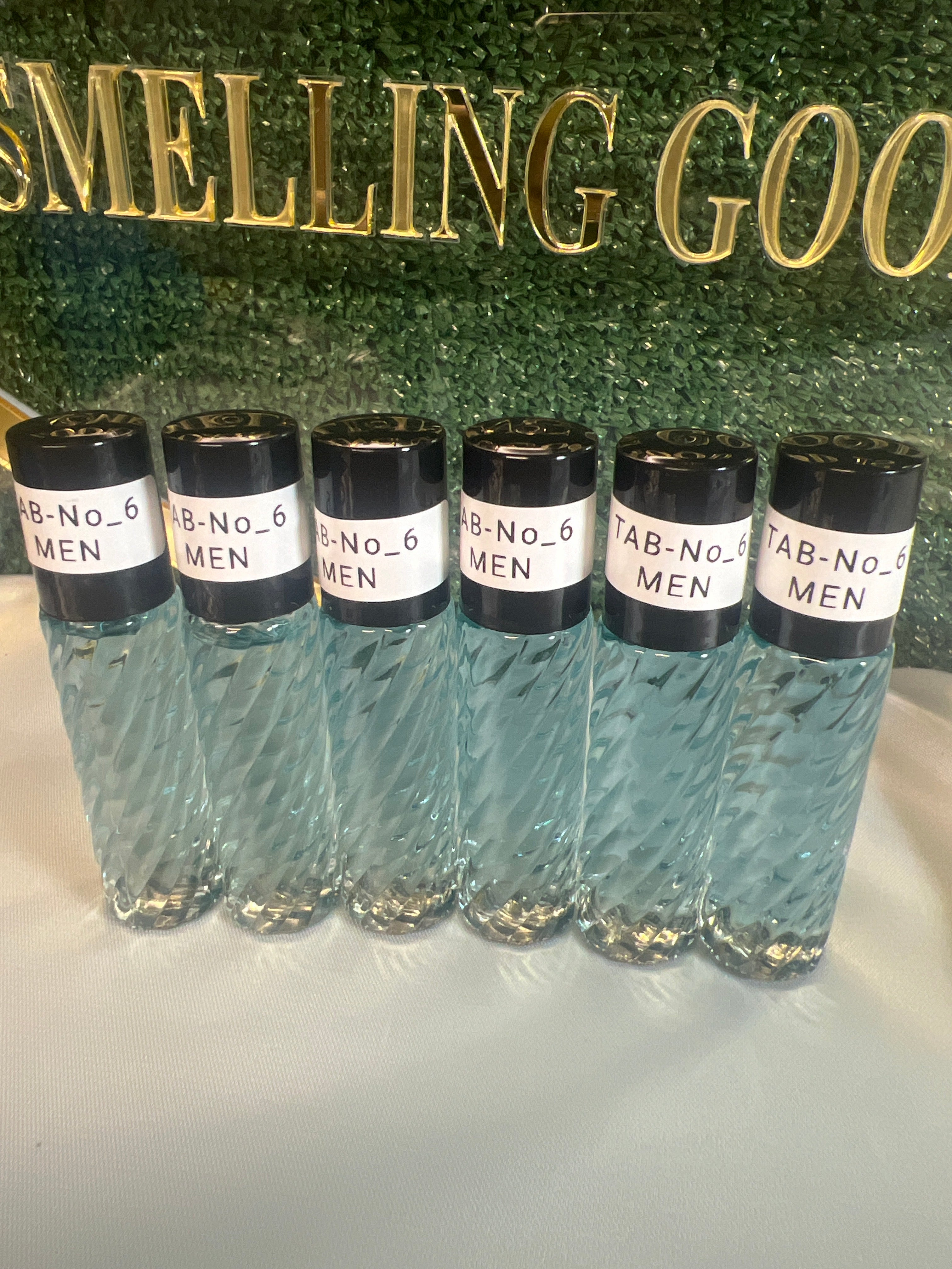 Perfume oil TAB NO 6(men)10ml 6pcs Perfume oil-Clear and fresh scent of lemon and bitter-fresh rosemary