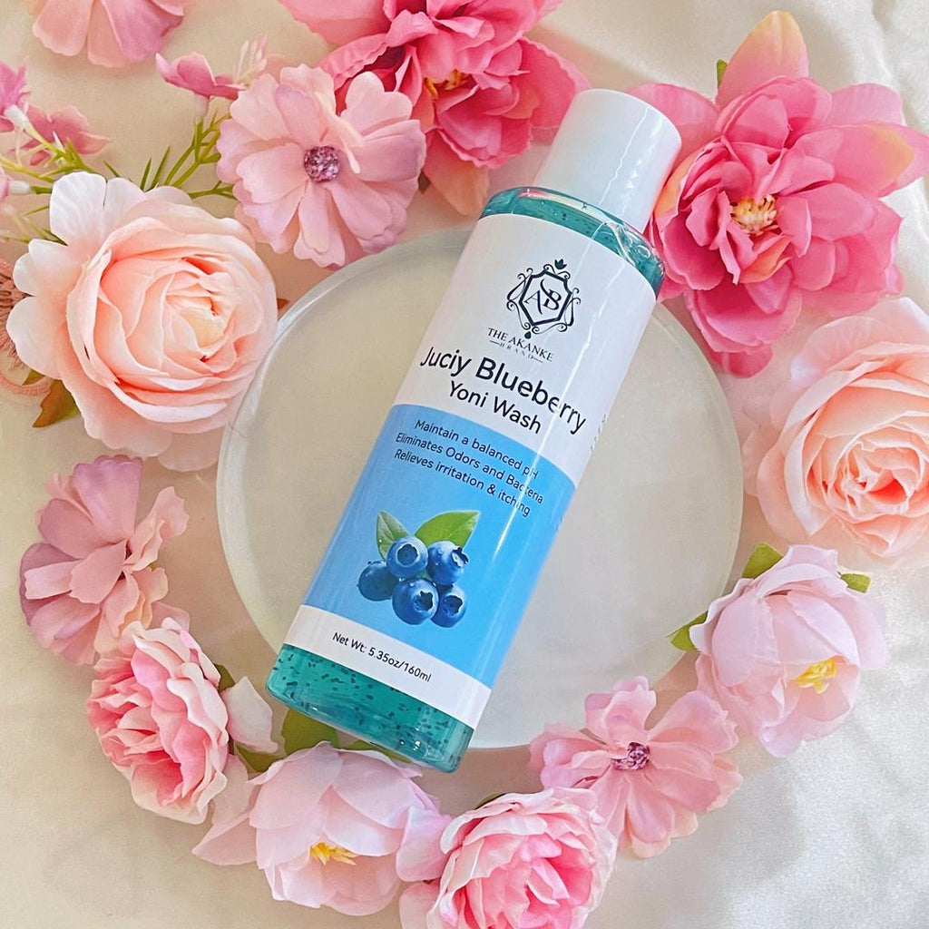 Yoni juicy blueberry intimate wash and oil for women