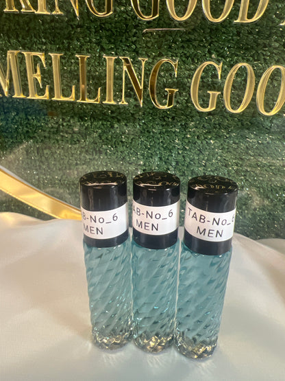 Perfume oil TAB NO 6(men)10ml 3pcs Perfume oil-Clear and fresh scent of lemon and bitter-fresh rosemary