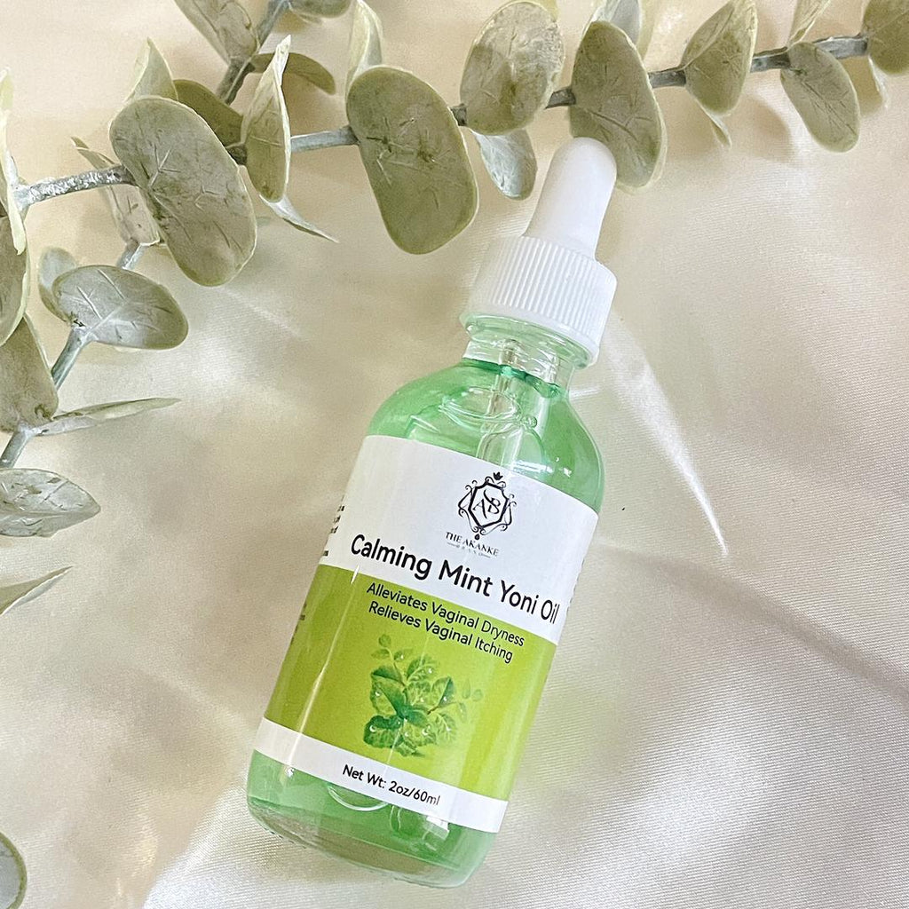 Calming mint yoni intimate oil for women