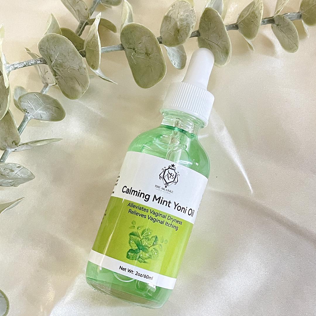 Calming mint yoni intimate oil for women