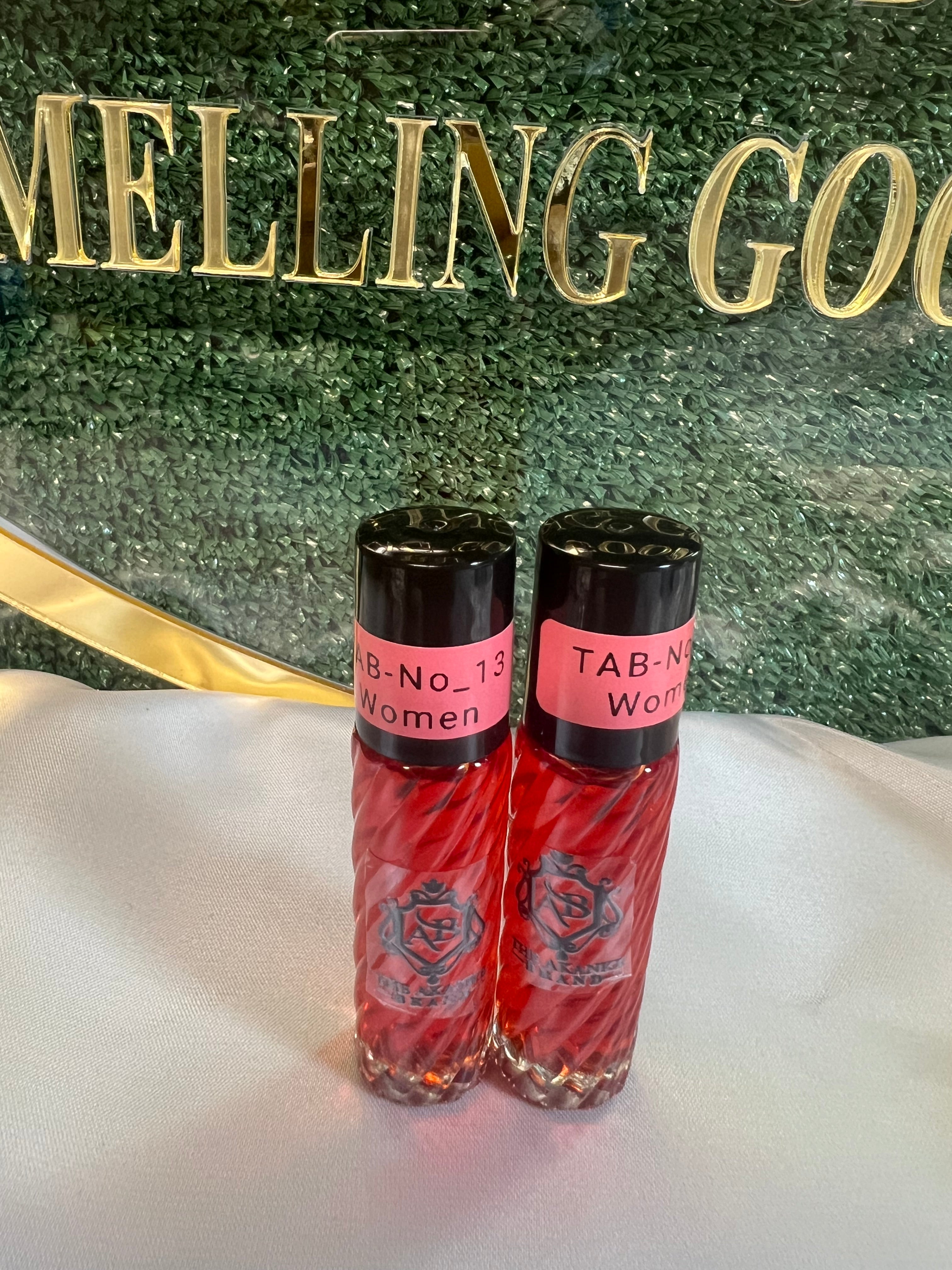 Perfume oil TAB 13(women)10ml 2pcs A wonderful exotic blend of raspberry, cantaloupe, and watermelon with a twist of jasmine and violet, and a hint of grapefruit and kumquat.