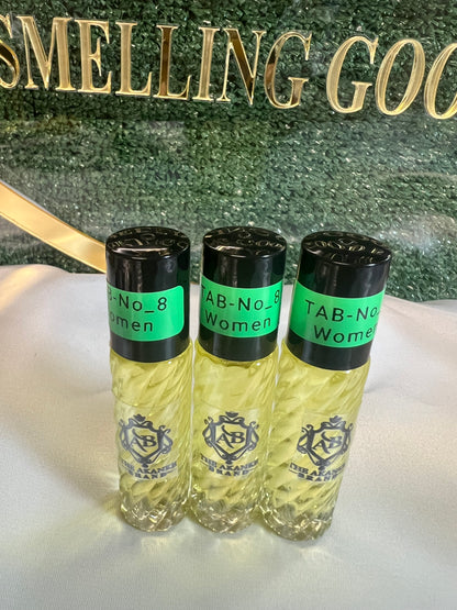 Perfume oil TAB NO_8(women)10ml 3pcs notes of fruity blend of sweet peach black currant,apricot,pear and crispy green apple