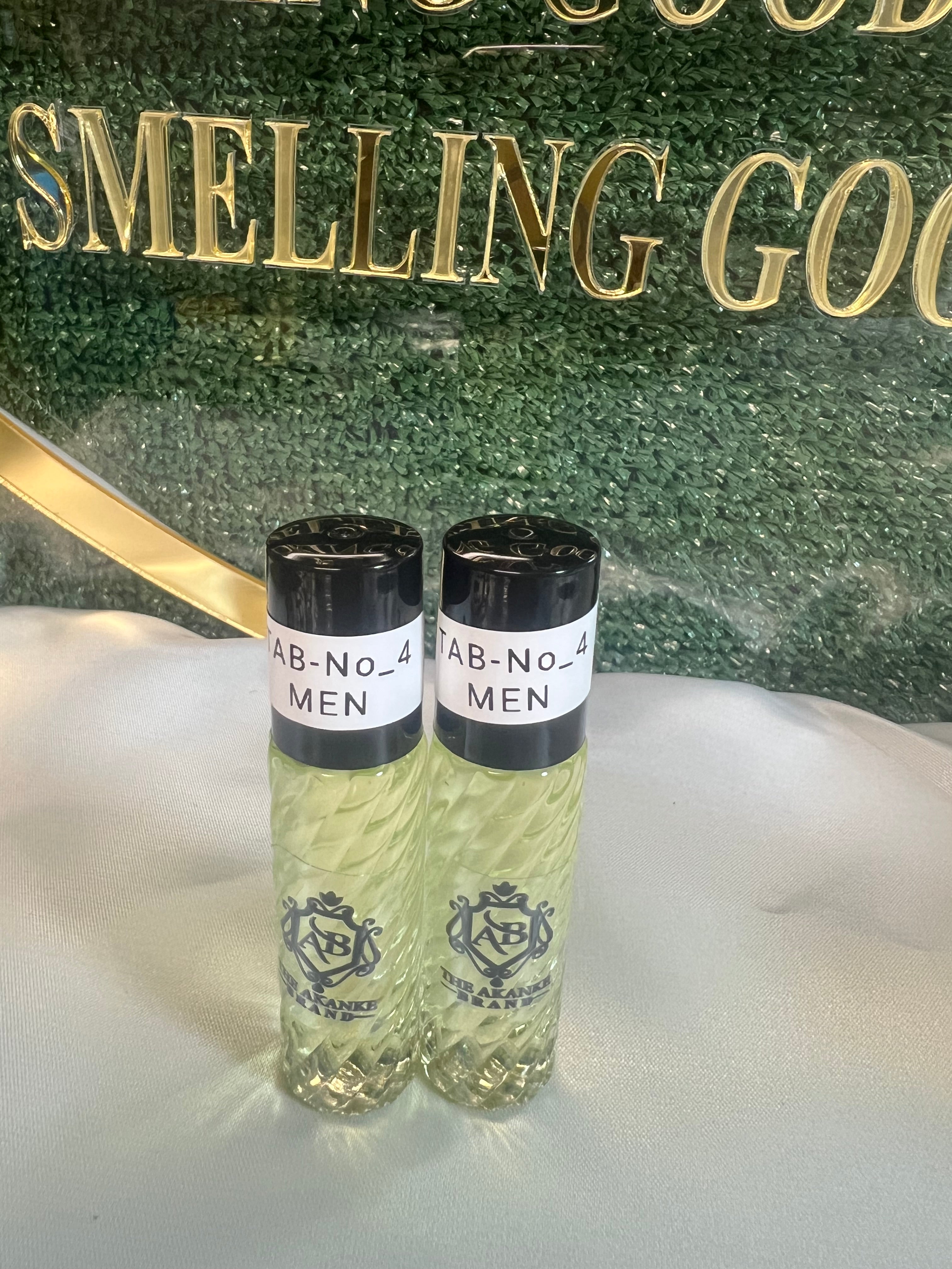 Perfume oil TAB NO 4(men)10ml 2pcs Perfume oil-Top notes are Lemon, Bergamot, Neroli and Rose de Mai; middle notes are Hyacinth, Cedar, Clary Sage and Geranium; base notes are Tonka Bean, Musk and Amber.