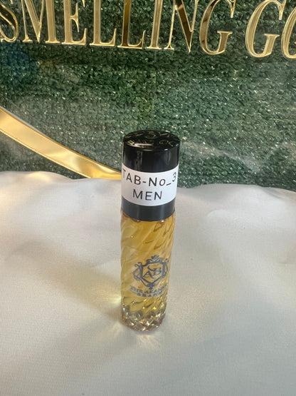 Perfume oil TAB NO 3(men)10ml notes of vetiver, pink pepper, amber, patchouli, teak and vanilla