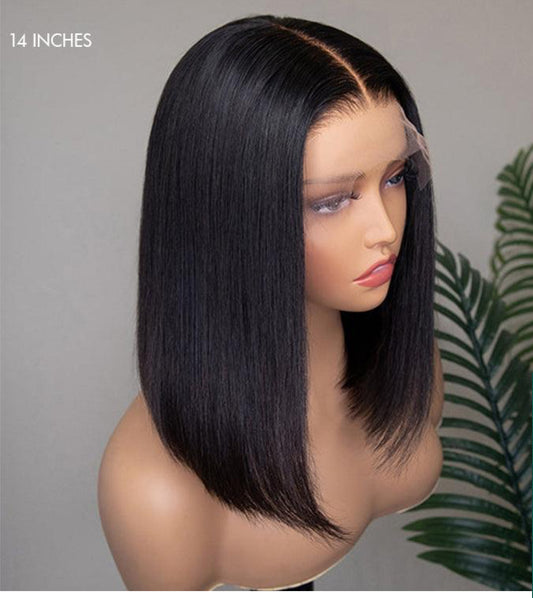 14 inches bulb wig 100%human hair